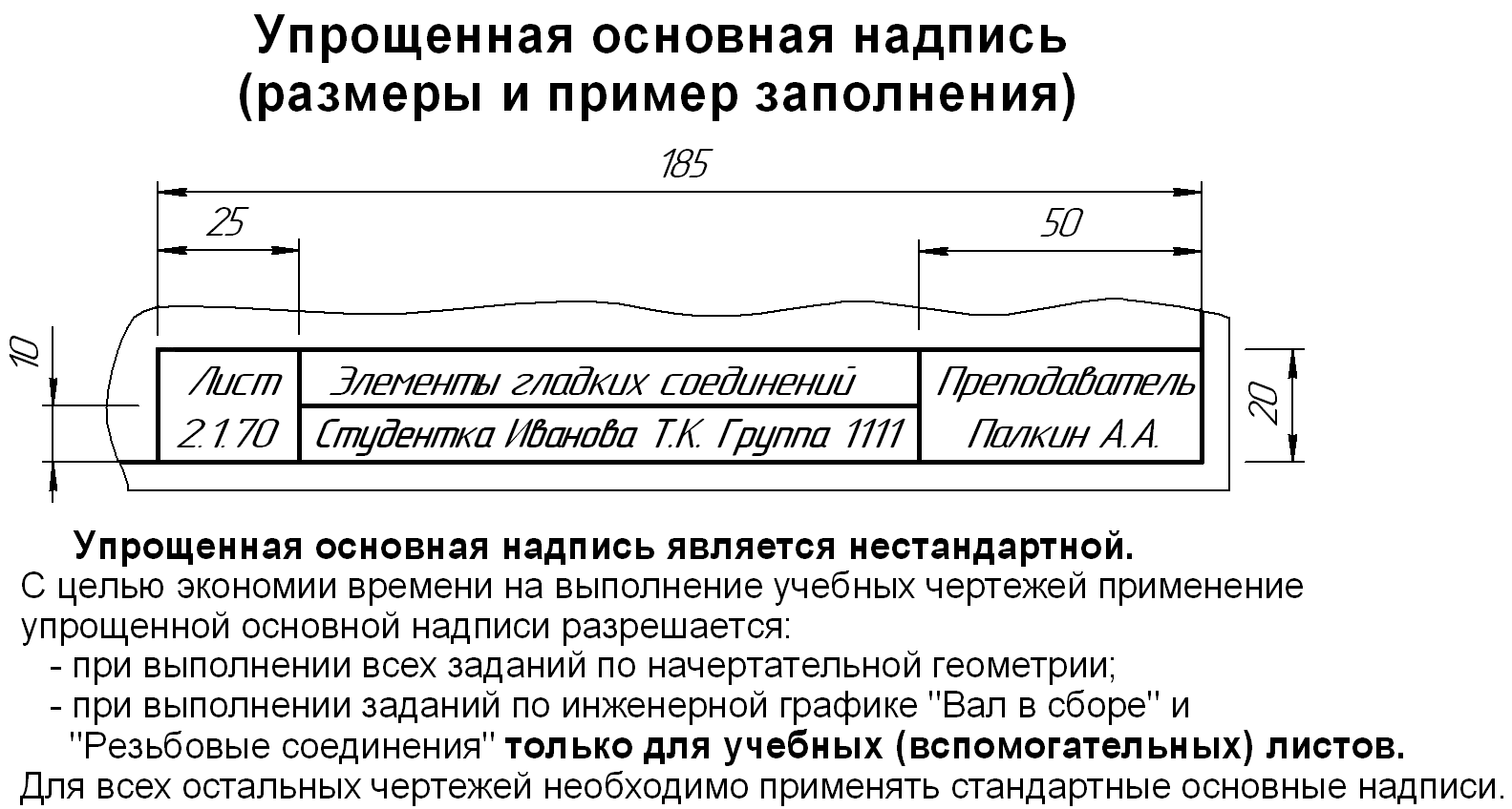 Задания по инженерной графике